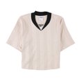thumbnail image 1 of Reebok Womens Textured Crop Basic T-Shirt, Pink, Small, 1 of 2