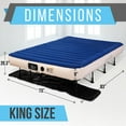 thumbnail image 2 of SerenelifeHome Ez-Bed Inflatable Air Mattress with Frame-Luxury Self-Inflating Blow Travel, Blue/ White, 2 of 7