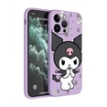 thumbnail image 1 of Bonita funda de teléfono Kuromi para Apple iPhone 8 13 Mini 11 Pro Max 14 Plus XR XS X 12 SE 7 6S 11pro, funda cuadrada suave de TPU líquido xuanjing unisex, 1 of 2