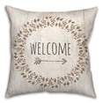 thumbnail image 2 of Creative Products Autumn Welcome Wreath 20 x 20 Spun Poly Pillow, 2 of 3