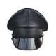 thumbnail image 1 of Gorra grande de cuero para baile de club nocturno, sombrero de cuero Pu, sombrero puesta en escena, ancla en vivo, sombrero militar de charol, 1 of 2