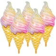thumbnail image 1 of Globo de comida de helado de 46 x 20 pulgadas Globos de Mylar Globo de lámina de helado para decoraciones de fiesta de cumpleaños de Hawaii Baby Shower, 5 piezas Namotu WRLF-708, 1 of 5