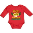 thumbnail image 3 of Inktastic Nacho Average Godson with Nachos and Cacti Boys or Girls Long Sleeve Baby Bodysuit, 3 of 5