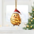 thumbnail image 4 of Lssam Fruit Christmas Ornaments Set, Mini Potato & Food Theme Tree Decor, Fun Holiday Gifts for Winter Home & Party Favors, 4 of 8