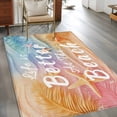 thumbnail image 3 of Summer Washable Area Rugs 3'x5', Life Is Better At The Beach Yellow Starfish Plant Low Pile Throw Living Room Rug Non-Slip Sturdy Edge Binding Carpet for Indoor Entryway Bedside Kitchen, 3 of 9