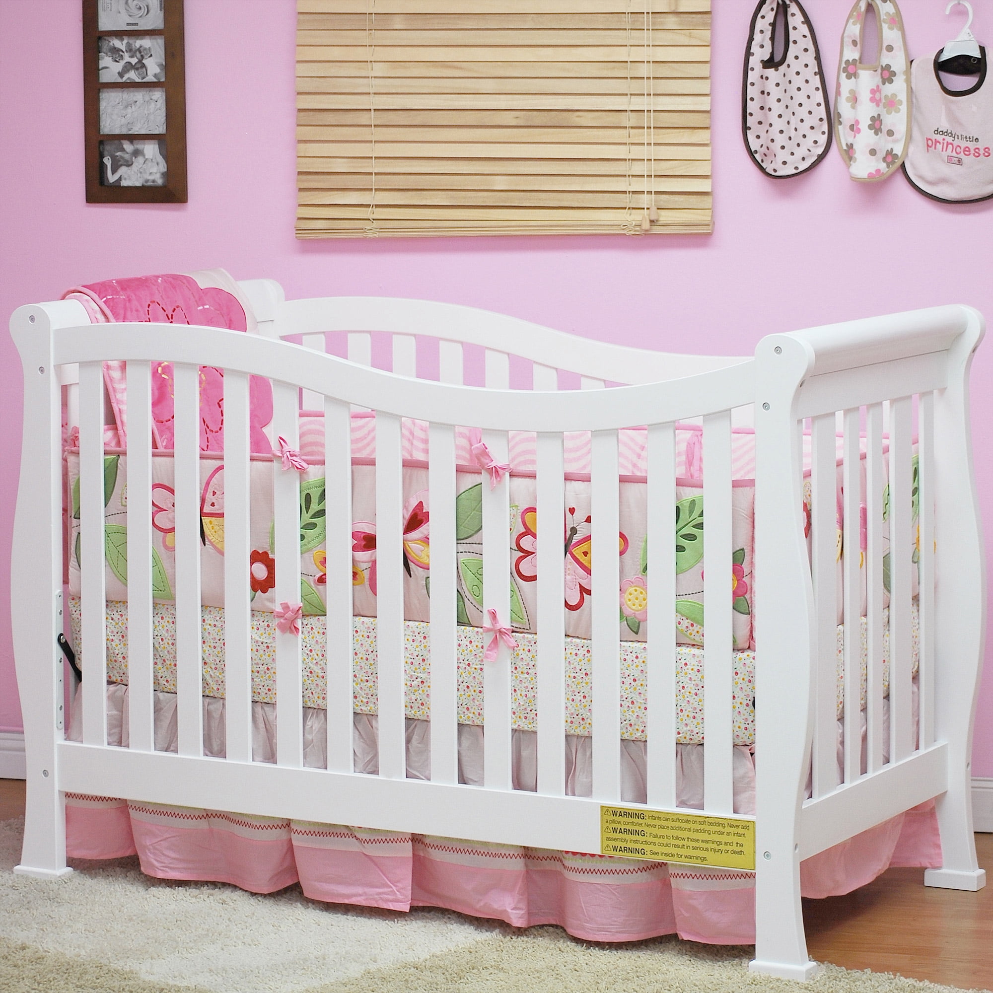 AFG Baby Furniture Nadia 3 in 1 Convertible Crib White Walmart 