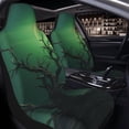 thumbnail image 4 of Goofa Green Night Sky Moon Branches Printed Car Seat Covers, Automotive Seat Covers for Cars Trucks and SUVs, Quick Setup Universal Fit Elastic Seat Covers-1, 4 of 6