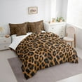 thumbnail image 3 of jejeloiu Leopard Cheetah 7-Piece Twin Bedding Set Rustic Farmhouse Brown Black Microfiber Reversible Decor For Men Women, 3 of 8
