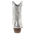 thumbnail image 4 of Kensie Girl Metallic Cowgirl Boots.(Little Kids Big Kids)Silver Metallic, Size: 2, 4 of 7