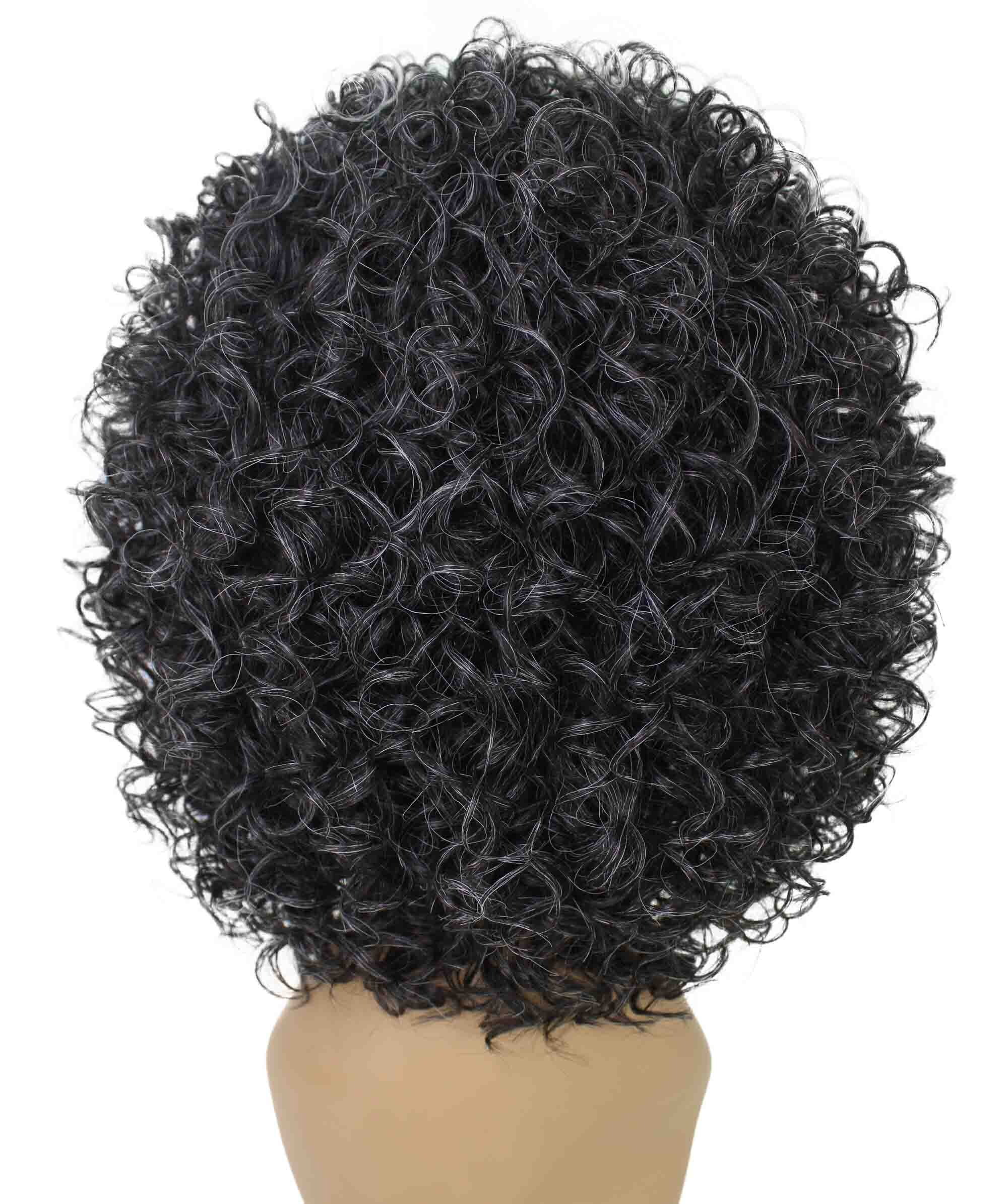 LUXLUXE Vale Curly Layered 12 in Long Half Wig No Lace Wig, Heat Resistant Fibers, 16+ Shades of Natural, Dip Dyed, & Blended Colors