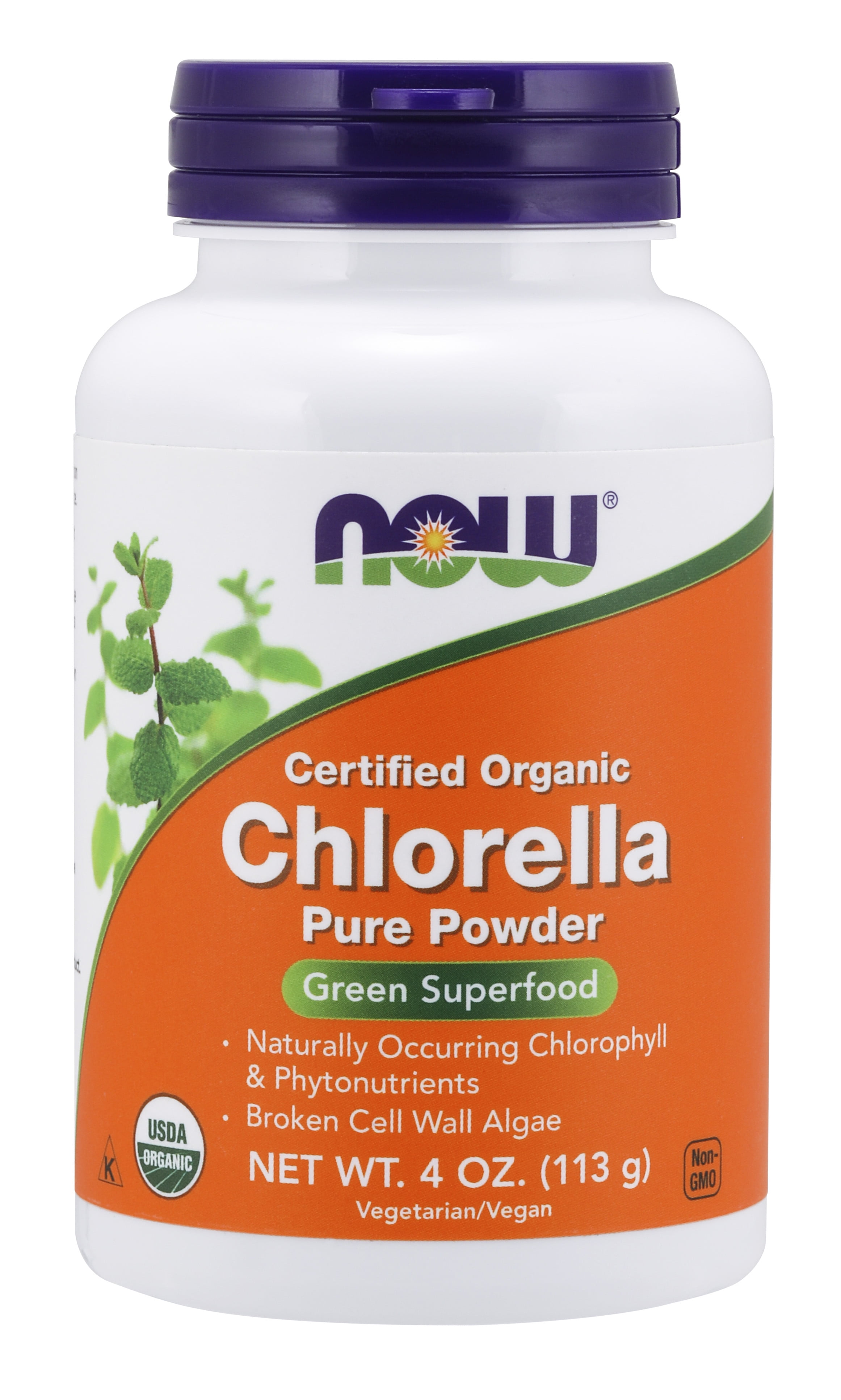 NOW Supplements, Organic Chlorella Powder with naturally occurring
