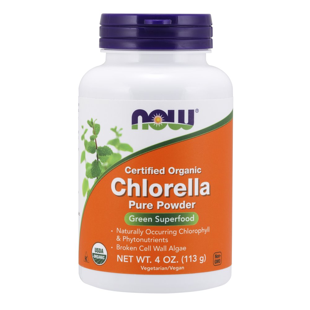 NOW Supplements, Organic Chlorella Powder with naturally occurring
