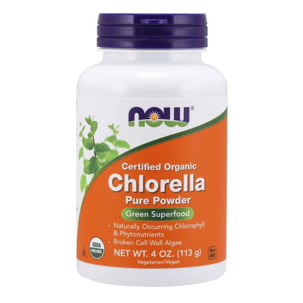 NOW Supplements, Organic Chlorella Powder with naturally occurring