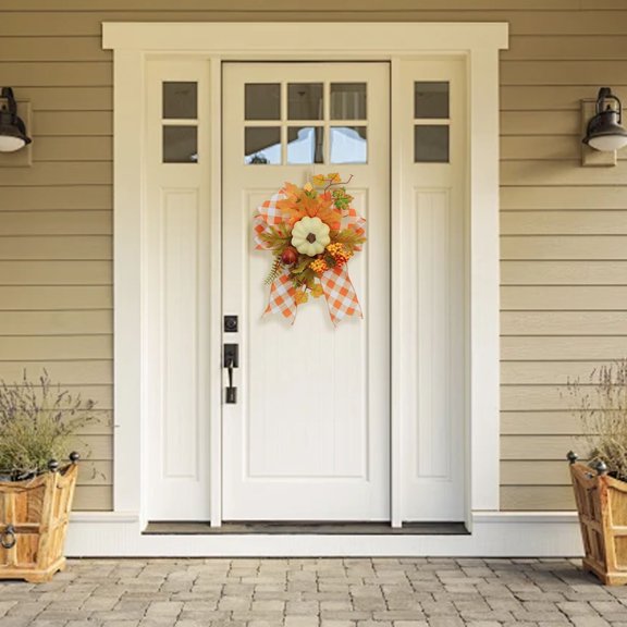 Clearance Under $4 Autumn Sunflower and Pumpkin Door Hanger for Fall Welcome
