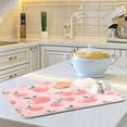 thumbnail image 6 of GZHJMY Pink Peach Dish Drying Mat for Kitchen Counter,Super Quick Absorbent Composite Sponge Dish Drying Pad,Heat Resistant Non-Slip Rack Tableware Mat (18x24Inch)for Dishes Coffee Machine Dish Rack, 6 of 7