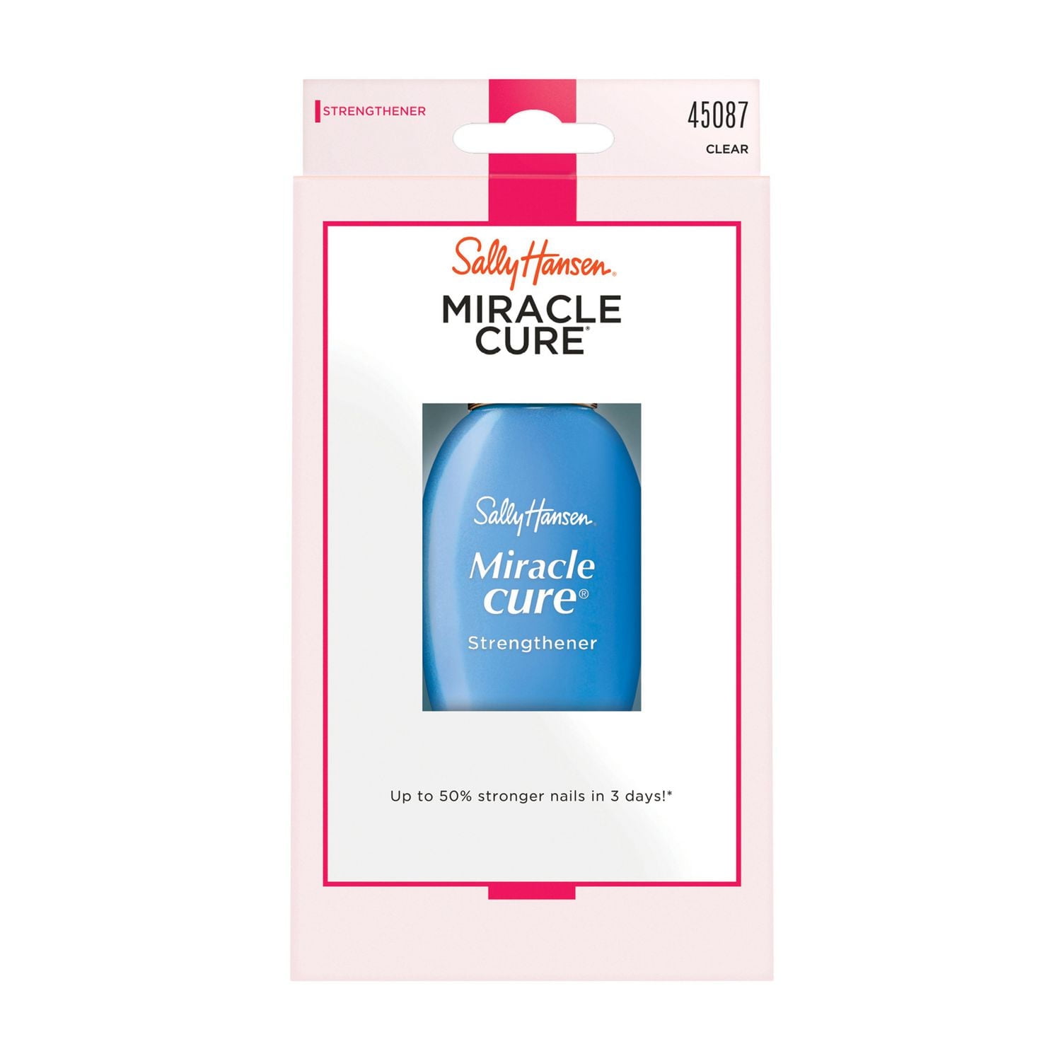 Sally Hansen Fortifiant Miracle Cure®, complexe micro-minéral aide à fortifier les ongles, remplit les stries pour arrêter la desquamation