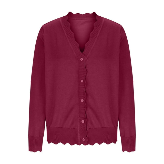 Erwazi Cardigan Sweaters for Women Fall Trendy Button Down Open Front Lightweight Cardigans