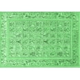 thumbnail image 1 of Ahgly Company Indoor Rectangle Animal Emerald Green Traditional Area Rugs, 2' x 5', 1 of 4