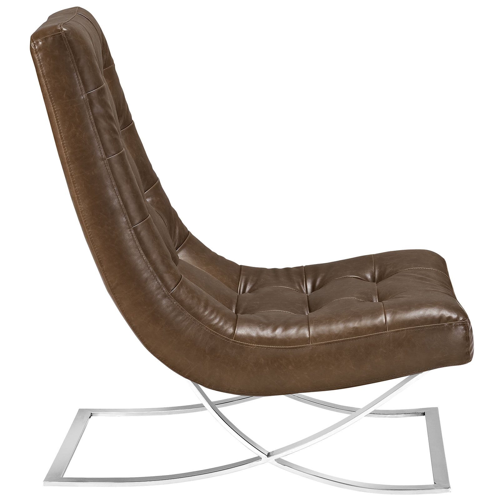Modway Slope Lounge Chair and Ottoman, Multiple Colors