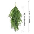 thumbnail image 3 of 24inch Artificial Christmas Teardrop Swag for Front Door Decor,Pine Cedar Greenery Swag with Pine Needles for Indoor Outdoor Xmas Decor on Mantle Fireplace Wall Window Stairs Holiday Decoration, 3 of 9