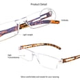 thumbnail image 4 of LAMBBAA 2 Pack Reading Glasses, Blue Light Blocking Computer Reading Glasses for Women and Men, Anti Glare Lightweight Readers(Tortoise,+1.50), 4 of 5