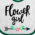 thumbnail image 4 of Inktastic Flower Girl with Arrow and Flowers Girls Baby Bib, 4 of 4