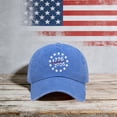 thumbnail image 5 of UngA 250 Anniversary USA Hat Embroidered American Bald Eagle Statue of Liberty & Liberty Bell 1776-2026 Commemorative Adjustable Baseball Cap for Men Women,One Size, 5 of 5