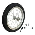 thumbnail image 1 of Siruishop Roue de Remorque de Vélo Premium Pratique Composant de Remorque de Vélo Accessoire de Remplacement 14 Pouces, 1 of 8