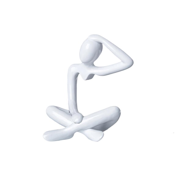 Giaone Modern Abstract Art Plastic Thinker Sculpture Ornament for Home Office Decors