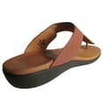 thumbnail image 3 of Gentle Souls Womens Galaxy LE Studded Dress Thong Sandal Shoe, Cognac, US 9.5, 3 of 3