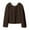 Brown Jacket for Women, variant on jtjvou Women's Fluffy Cropped Faux Fur Jacket Coats,Shaggy Short Cardigan Outwear Overcoat Parka Gray XL