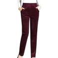 thumbnail image 1 of Pantalones de pana Prolriy para mujer, leggings con forro polar, de cintura alta, gruesos, cálidos y suaves, térmicos, informales, de talla regular y grande, pantalones de invierno para mujer, color, 1 of 7