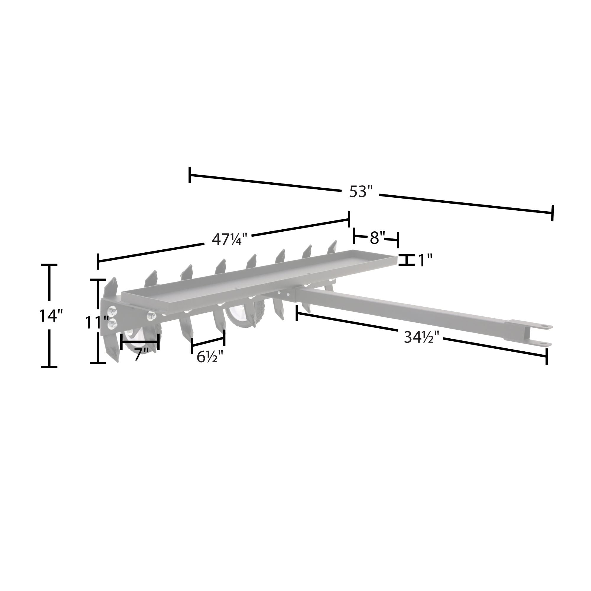 ATV/UTV Steel Chisel Plow, Black Widow ATV Implement