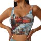 thumbnail image 1 of Fotbe Red Train Hot Air Balloon Sujetador Deportivo Largo sin Aros para Mujer con Almohadillas y Soporte Medio, Transpirable y Absorbente, Camiseta Tipo Chaleco o Tank Top-XX-Large, 1 of 8