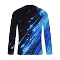 thumbnail image 4 of Blusas y camisas de manga larga y cuello redondo para hombre, camisetas casuales con estampado de moda y cuello redondo, blusas de licra de manga corta para hombre., 4 of 4