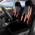 thumbnail image 2 of Uourmeti US Flag Silhouette Car Decor Accessories 3 Pack, Seat Protection Cover Polyester Anti-Slip Easy Installation for Cars Trucks Station Wagon, 2 of 9