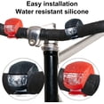 thumbnail image 4 of LED Bike Lights Set Waterproof Silicone Clip On Bicycle Front Rear Safety Light for Night Riding 24 pack, 4 of 5