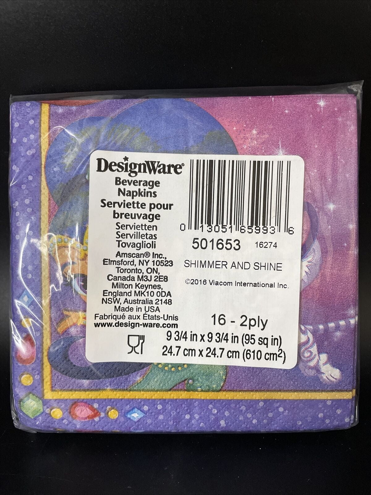 Amazon.com: Shimmer and Shine Lunch Napkins (16ct) : Toys