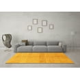 thumbnail image 3 of Ahgly Company Machine Washable Indoor Rectangle Abstract Yellow Modern Area Rugs, 7' x 9', 3 of 4