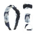 thumbnail image 3 of Unique Bargains 1 Pc Fashion Hosta Flower Pattern Headbands for Women Navy Blue, 3 of 6