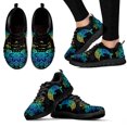 thumbnail image 1 of Zapatos de mandala degradado, elegantes zapatos casuales con estampado de delfines, zapatos bohemios para exteriores, zapatillas con cordones, zapatos planos, 1 of 6