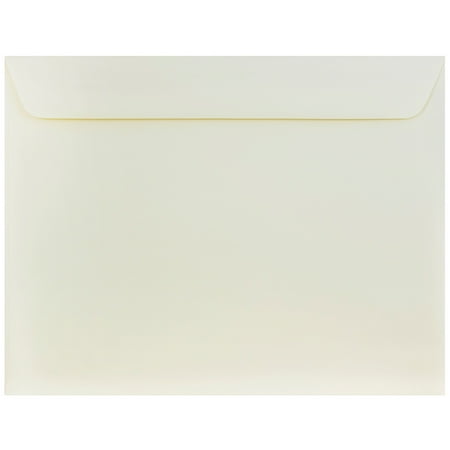 UPC: 0609722984249 | JAM 10 x 13 Booklet Metallic Envelopes  Natural White Wove  25/Pack