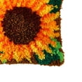 thumbnail image 3 of Flowers Latch Hook Rug Making DIY Craft Shaggy Kids Adults Rug Tapestry Making DIY work Supplies 16x16inch Sunflowers, 3 of 9