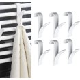 thumbnail image 1 of 8 pieces Towel Radiator Hooks, Towel Radiator Hook, White Plastic Radiator Hook, Bathroom Radiator Hooks, 1 of 5