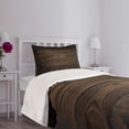 thumbnail image 3 of Ambesonne Chocolate Quilted Bedspread Set 2 Pcs, Vintage Hardwood, Twin Size, Brown, 3 of 5