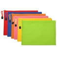 thumbnail image 1 of Unique Bargains Waterproof Zipper File Bags, A5 Document Holders for Office, Multicolor 6 Pack, 1 of 6