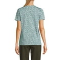 thumbnail image 2 of Lands' End Women's Relaxed Supima Cotton Short Sleeve Crewneck T-Shirt, 2 of 3