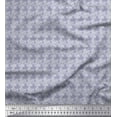 thumbnail image 1 of Soimoi Rayon Fabric Stencil Floral Print Sewing Fabric Yard 42 Inch Wide, 1 of 3