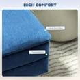 thumbnail image 4 of HOMCOM End of Bed Bench, Upholstered Bedroom Bench with Storage, Dark Blue, 4 of 10