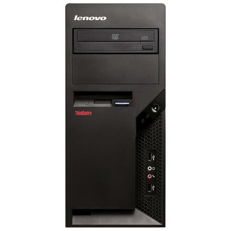 Lenovo ThinkCentre Desktop Tower Computer, Intel Pentium E5400, 4GB RAM, 160GB HD, DVD, Windows 7 Professional, Business Black, 7298WTU